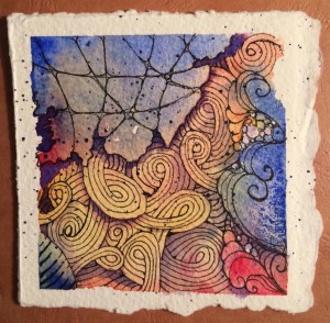 zentangle-inspired abstract art