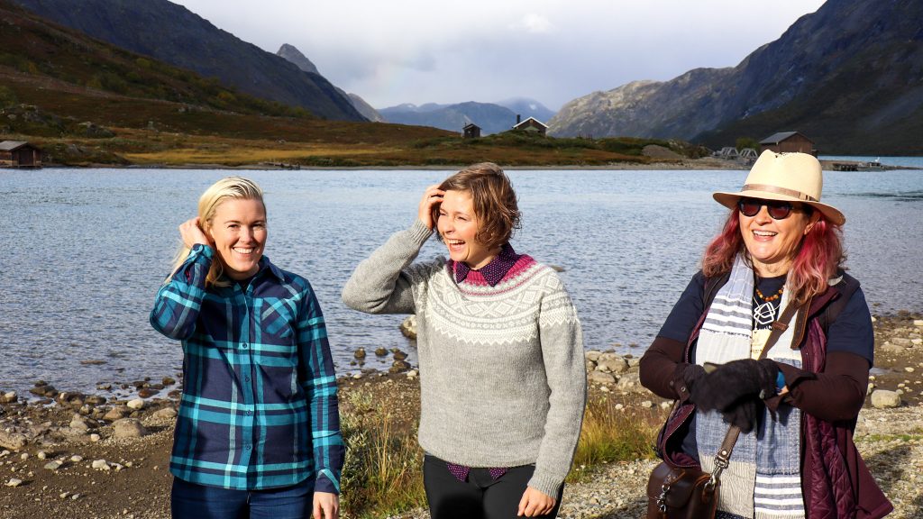 photo of Kaja Vik, Torill Wilhelmsen, and Sonia Simone in Norway